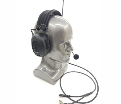 Noise cancelling headset with Elevated antenna