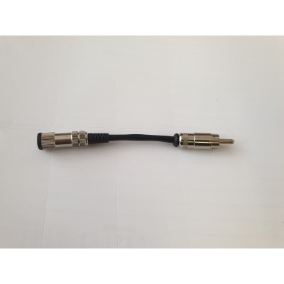 3.5 Mono  Jack socket to RCA phono plug adapter