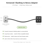 2 Pin Kenwood or Baofeng receive only lead to 4 way Nexus socket