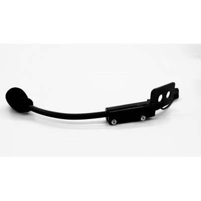 Microphone boom  Mounting clip for open face helmets