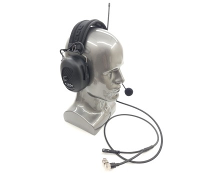 Noise cancelling headset with Elevated antenna
